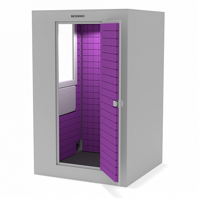 Акустическая кабина IzoRoom Standard Plus with window Graphite Blue - рис.4