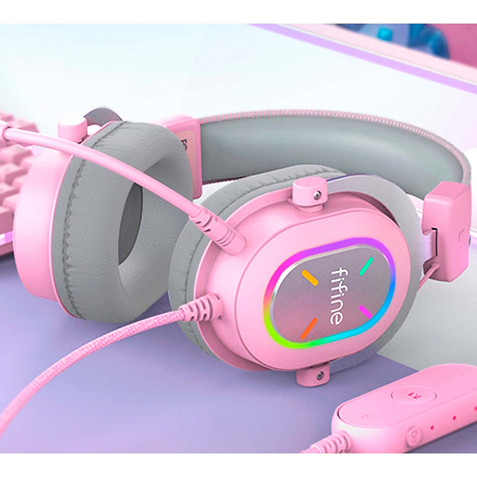 Игровая гарнитура Fifine H6X Pink - рис.4