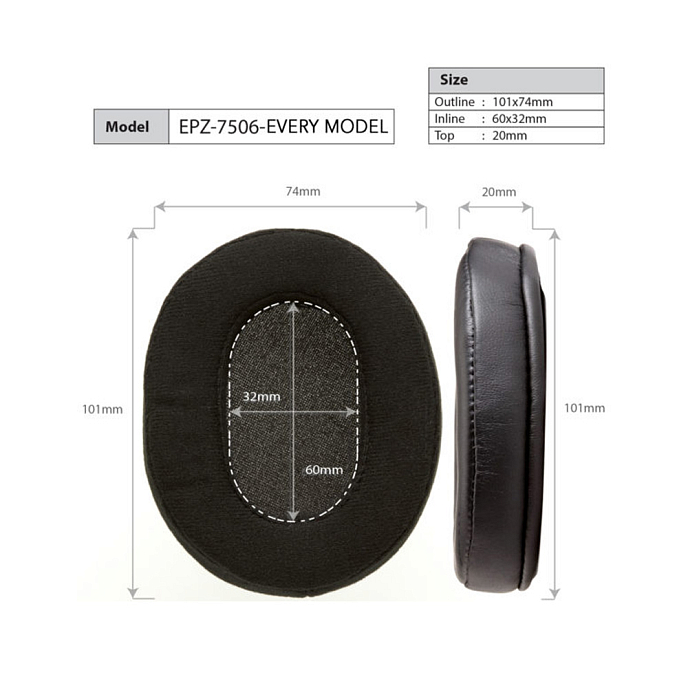 Амбушюры Dekoni Audio Elite Sheepskin Leather for Audio-Technica ATH-M50x - рис.2