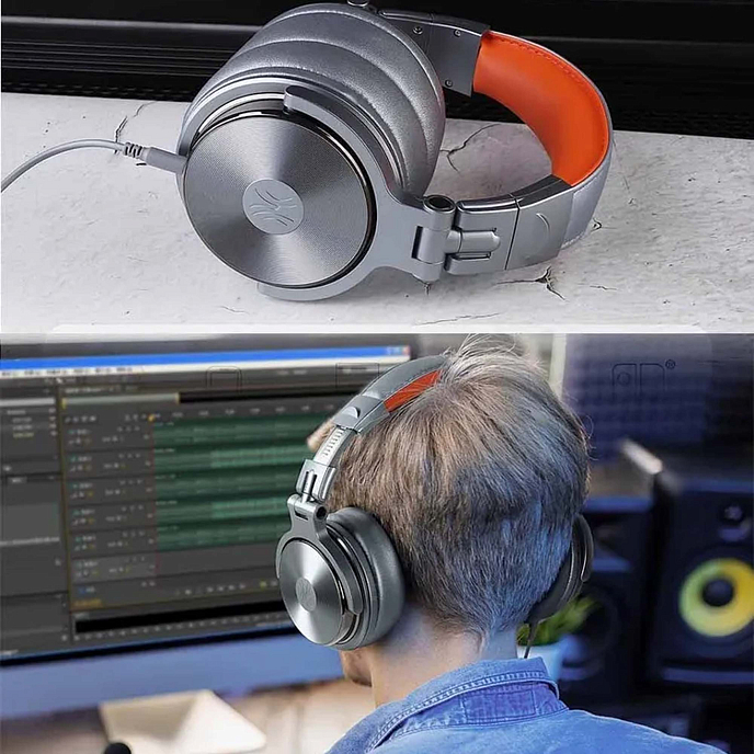 Наушники полноразмерные OneOdio Pro 50 Grey - рис.9