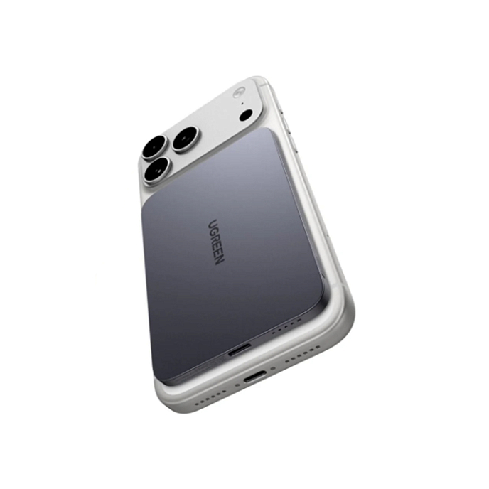 Внешний аккумулятор Ugreen PB580 MagFlow Air Ultra-Slim 5000mAh Grey Cosmos - рис.9