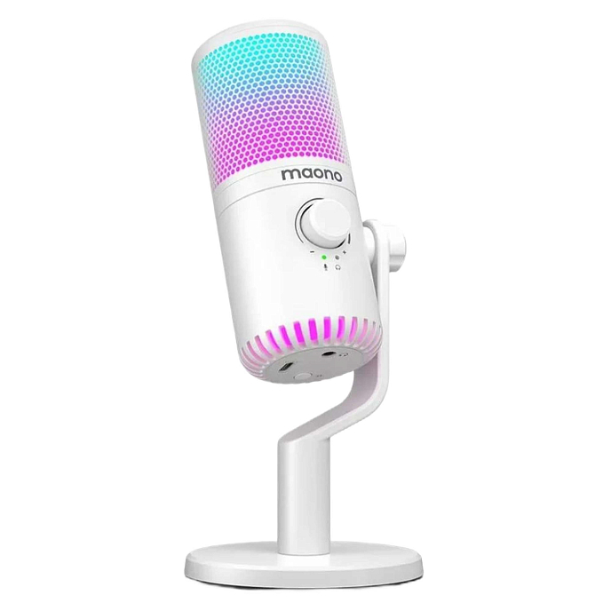 Микрофон для стриминга и игр Maono DM30RGB White - рис.2