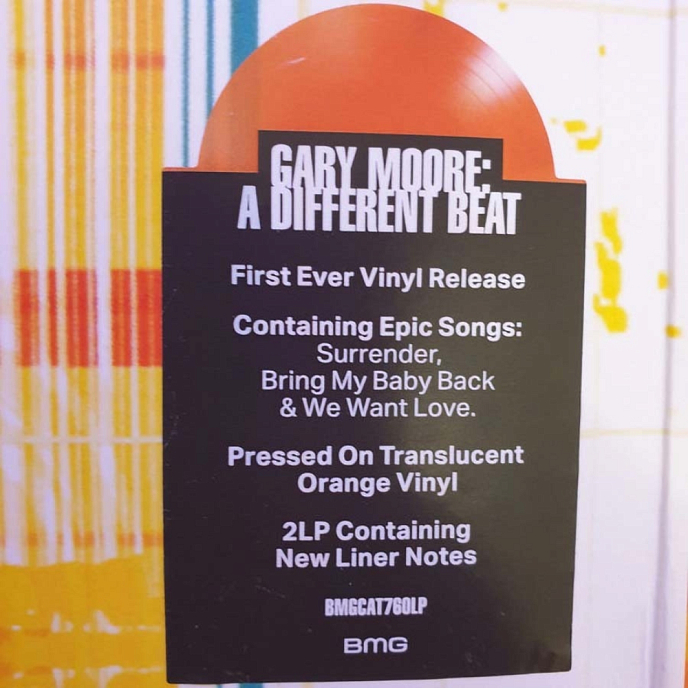 Виниловая пластинка Gary Moore – A Different Beat - 2LP - рис.3