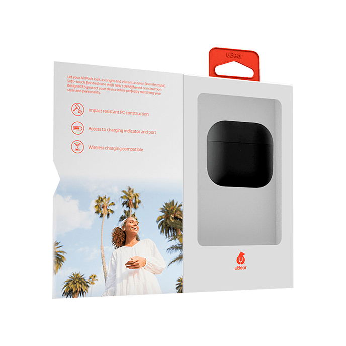 Чехол для Airpods uBear Touch Pro Case Airpods 3 Black - рис.4