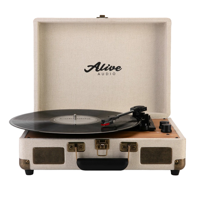 Проигрыватель винила Alive Audio GLAM The Canvas Edition Ivory - рис.0