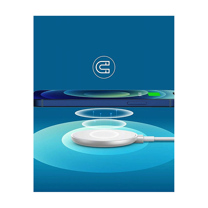 Беспроводная зарядка Anker PowerWave Magnetic Pad White - рис.1