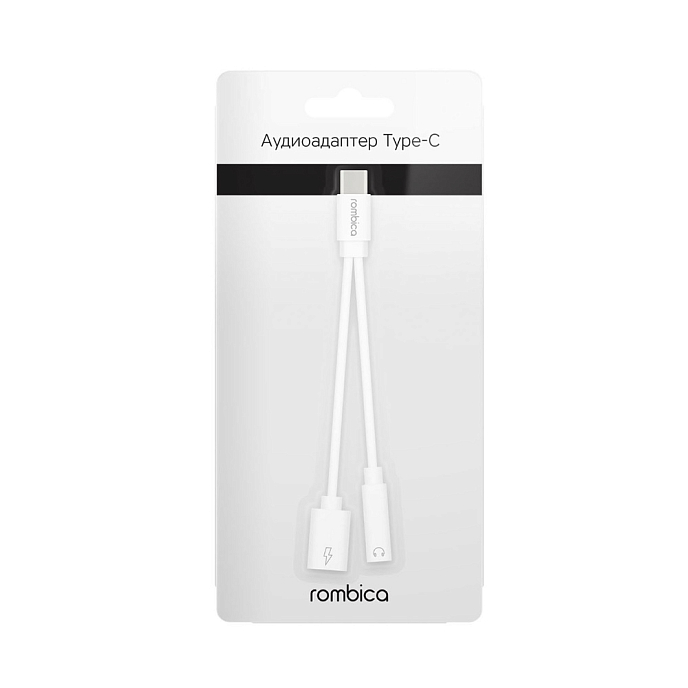 Адаптер Rombica Type-C Adapter 3.5C White - рис.2