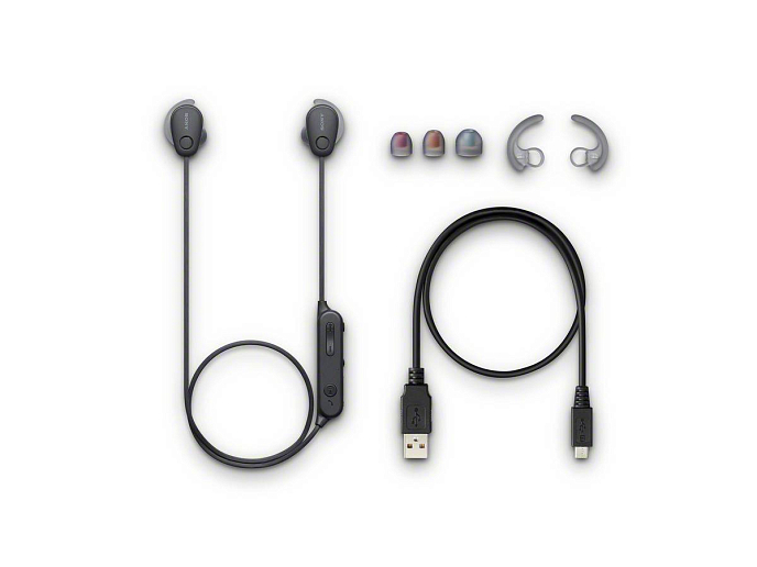 Наушники Sony WI-SP600N Black - рис.7