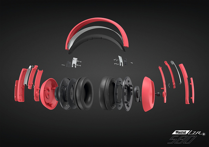 Наушники Magnat LZR 580 Red vs Black - рис.4