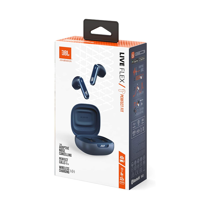 Беспроводные наушники JBL Live Flex Blue - рис.6