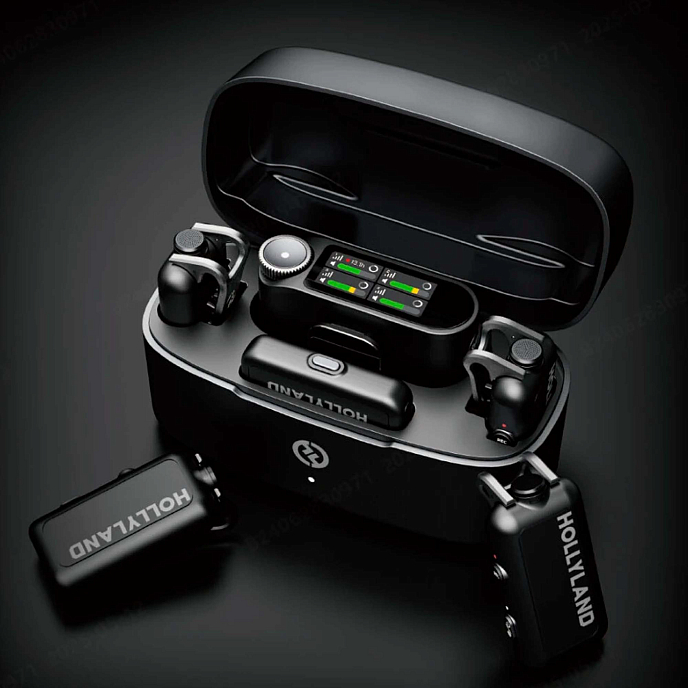 Микрофон беспроводной Hollyland Lark Max 2 Combo Black - рис.1