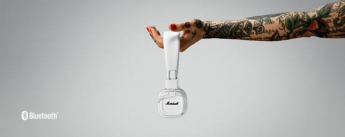 Беспроводные наушники Marshall Major II Bluetooth White - рис.2