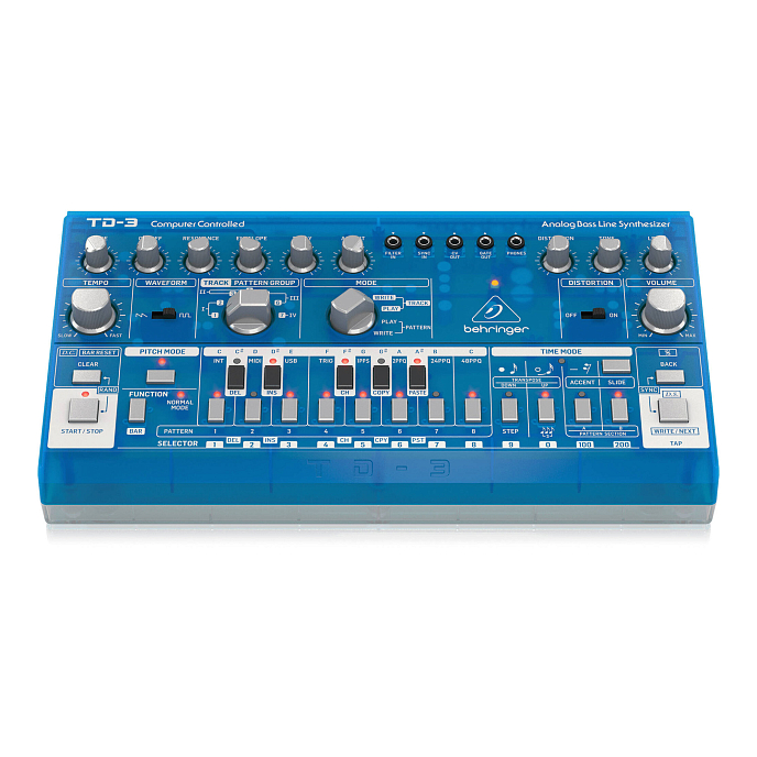 Синтезатор Behringer TD-3 Transparent Blue - рис.0