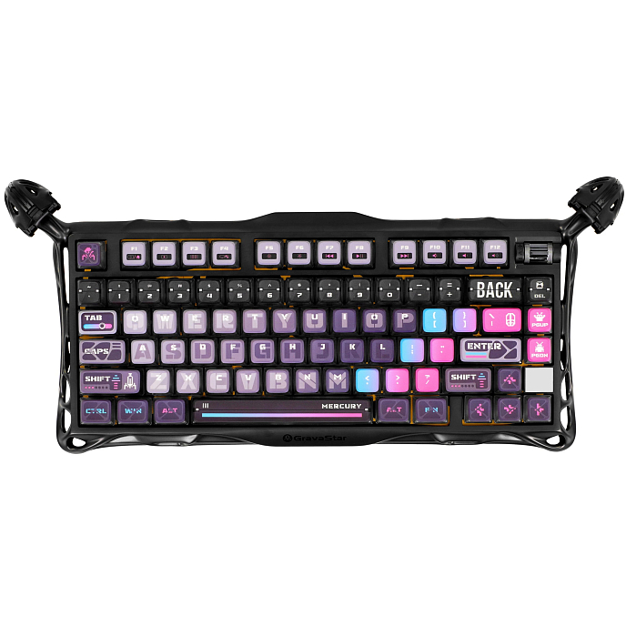 Клавиатура Gravastar Mercury K1 Pro Pink/Black - рис.0