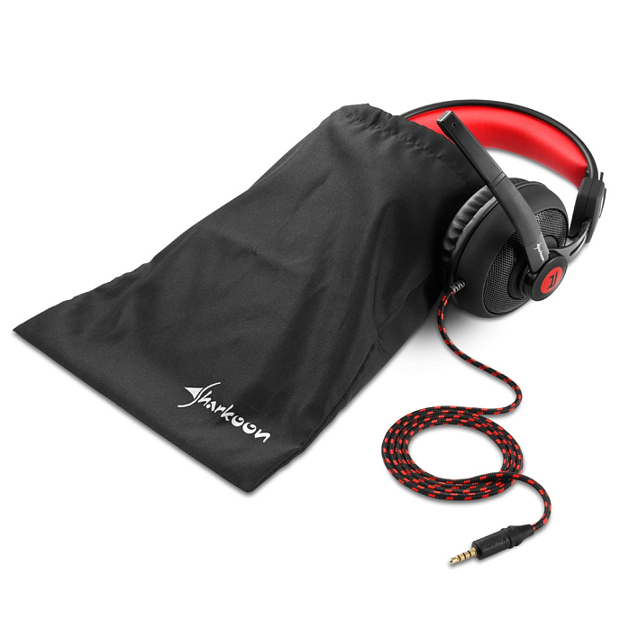 Игровая гарнитура Sharkoon Rush ER2 black/red - рис.2