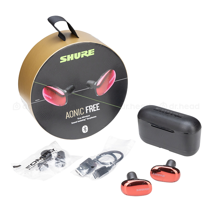 Беспроводные наушники Shure Aonic Free red беспроводные внутриканальные tws наушники (SN AAK03659479)_Уценка - рис.0