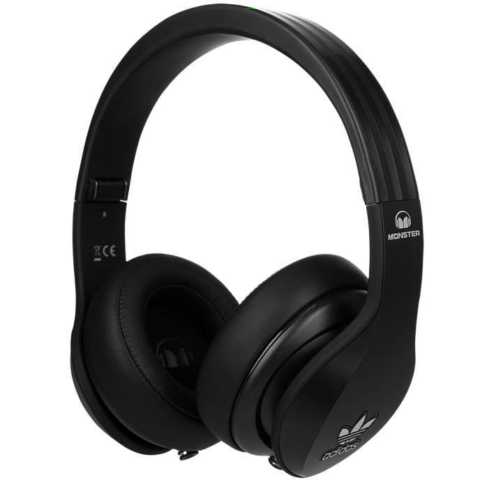 Наушники MONSTER ADIDAS® ORIGINALS OVER EAR HEADPHONES (BLACK) - рис.1