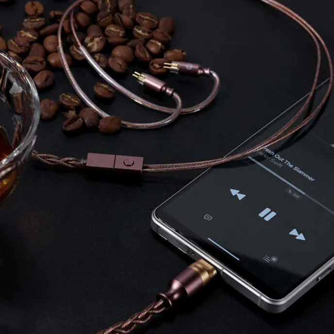 Кабель ddHiFi M130B Coffee 2-pin - рис.2