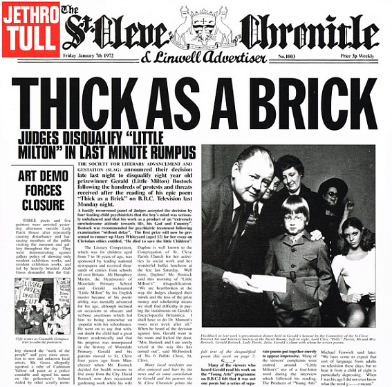 Пластинка Jethro Tull - Thick As A Brick - рис.0