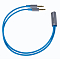 Dekoni Audio Postsplit 3.5mm with Nylon Woven Jacket Blue