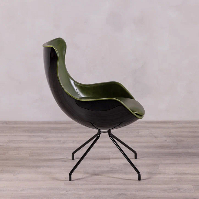 Кресло для прослушивания F2F Аэро Glossy Black Green - рис.4