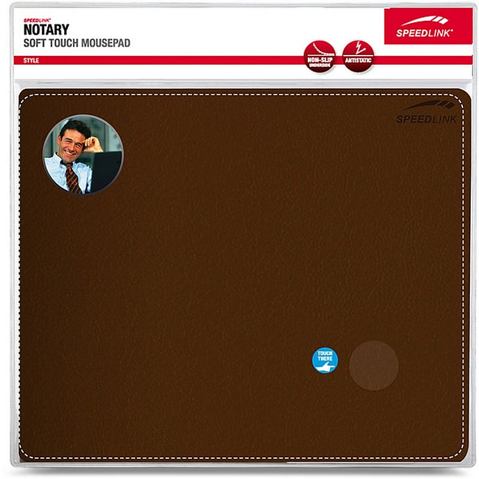 Коврик для мыши Speedlink NOTARY Brown - рис.1