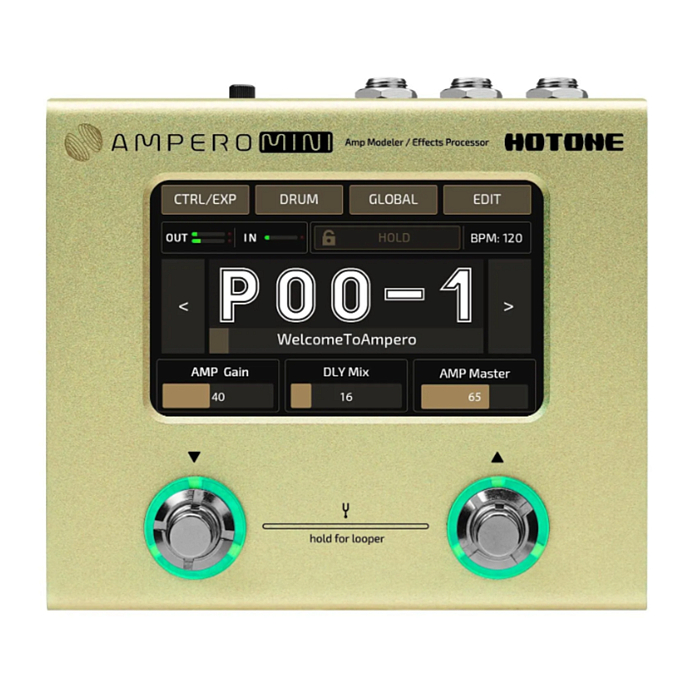 Процессор эффектов Hotone Ampero Mini Mustard - рис.0