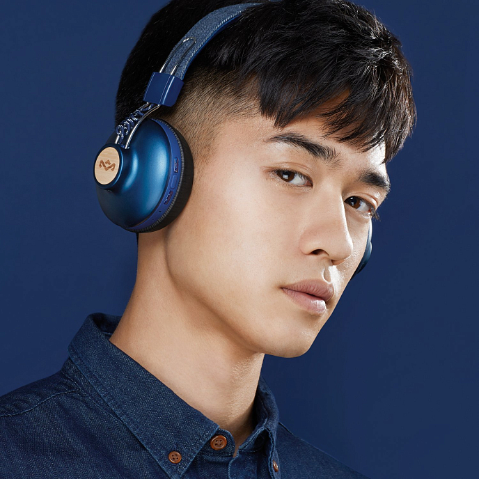 Беспроводные наушники House of Marley Positive Vibration 2 Wireless Blue - рис.6
