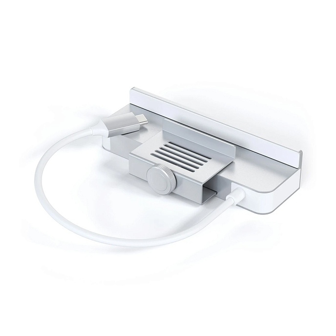 USB HUB Satechi Aluminum USB-C Clamp Hub for 24 iMac Silver - рис.4