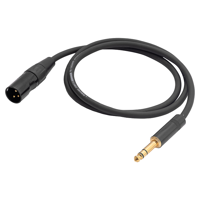 Кабель HeadMade Pro XLR-M - 6.3mm Black 1m - рис.1