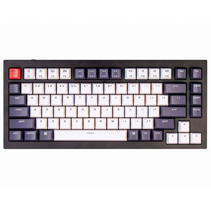 Клавиатура Keychron Q1 Gateron G Phantom Red Switch Carbon Black - рис.0