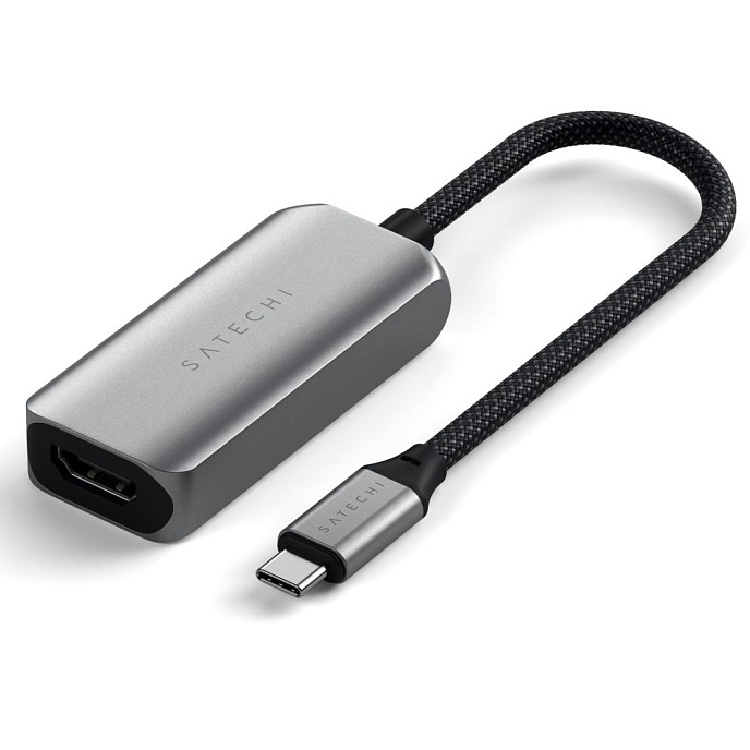 Кабель Satechi USB-C To HDMI 2.1 8K Adapter Space Grey - рис.0