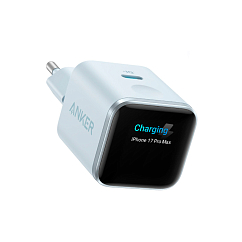 Сетевое зарядное устройство Anker Nano Charger 45W Smart Display Blue