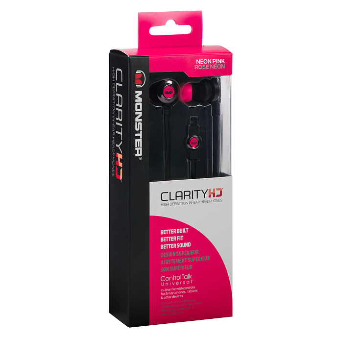 Наушники MONSTER CLARITY HD IN-EAR (NEON PINK) - рис.5