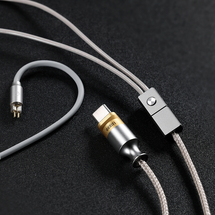 Кабель ddHiFi M110C silver сменный 2-pin кабель для наушников разьем usb-c (SN 28840444853537061023)_Уценка - рис.5