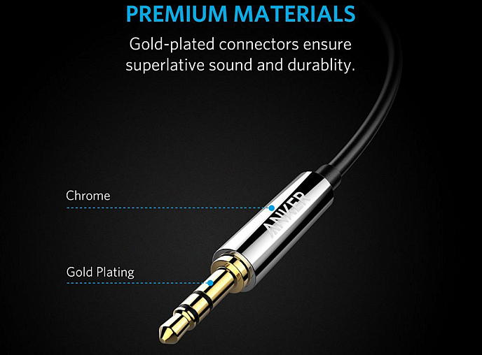 Кабель Anker Premium Auxiliary 1.2m - рис.3