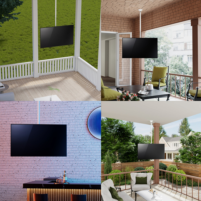 Кронштейн для монитора Uniteki LCD4246W White - рис.15