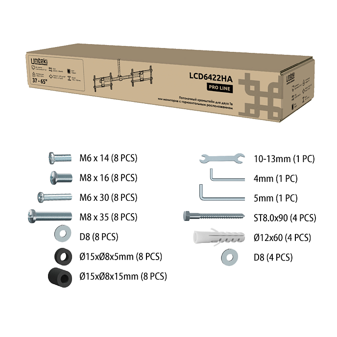 Кронштейн для монитора Uniteki LCD6422HA Black - рис.6