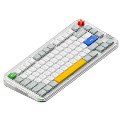 Клавиатура NuPhy Kick75 Silver Nano Switch White