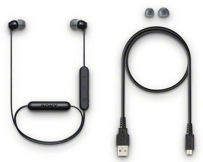 Беспроводные наушники Sony WI-C300 Black - рис.3
