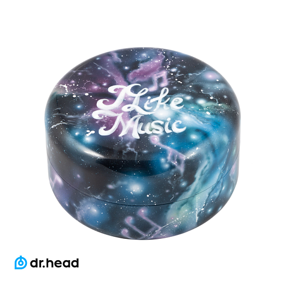 Чехол для наушников Dr.Head Cosmic Music Round IEM Case - рис.0