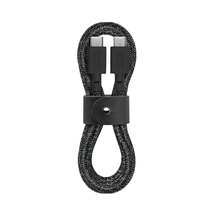 Кабель Native Union Belt USB-C - USB-C Dark Grey 1.2m - рис.0