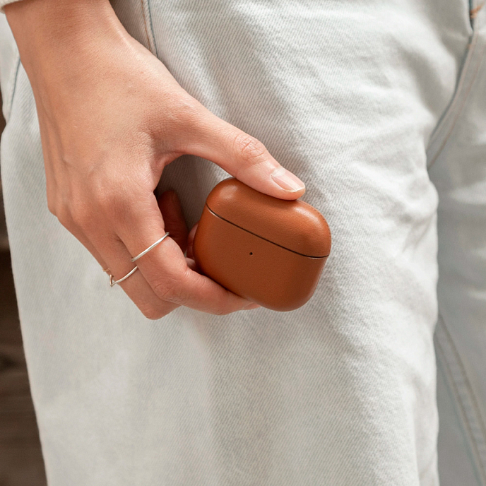 Чехол для Airpods Native Union Leather Case AirPods 3 Brown - рис.4