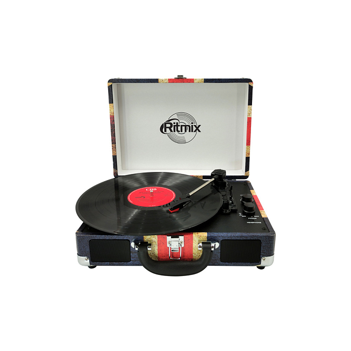 Проигрыватель винила Ritmix LP-120B UK Flag - рис.0