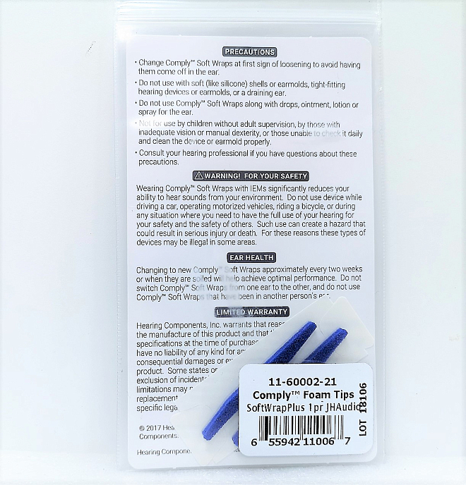 Уплотняющие полоски JH Audio Comply Soft Wraps - рис.3