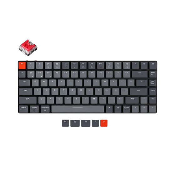 Клавиатура Keychron K3 D1 Red Switch White Led Hot-Swap - рис.0