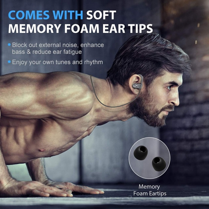 Беспроводные наушники Mpow Flame Sports Black - рис.6