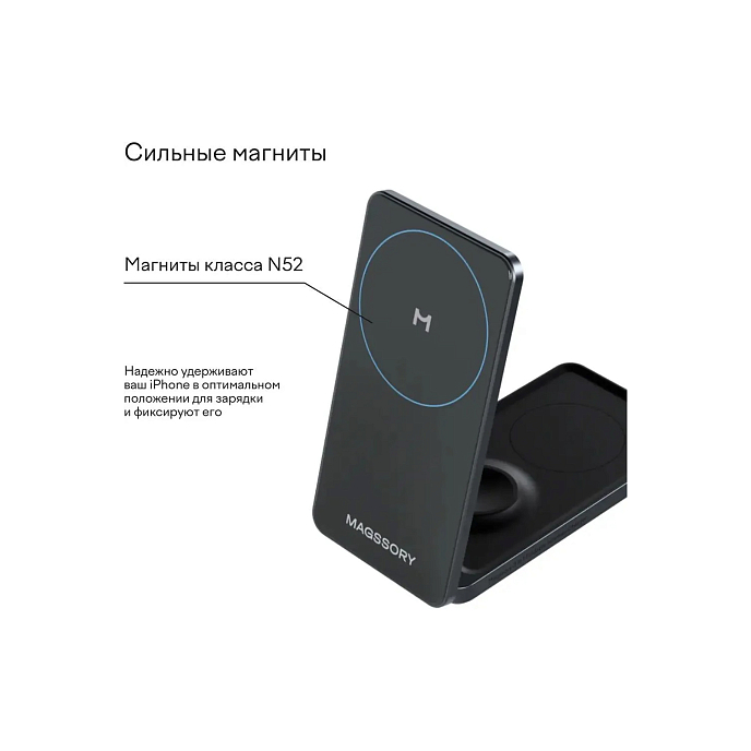 Беспроводная зарядка Magssory WCH014а Anthracite - рис.6
