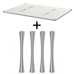 Стойка для Hi-Fi ddHiFi HS550 + SR150 x 4 Warm Gray/Silver