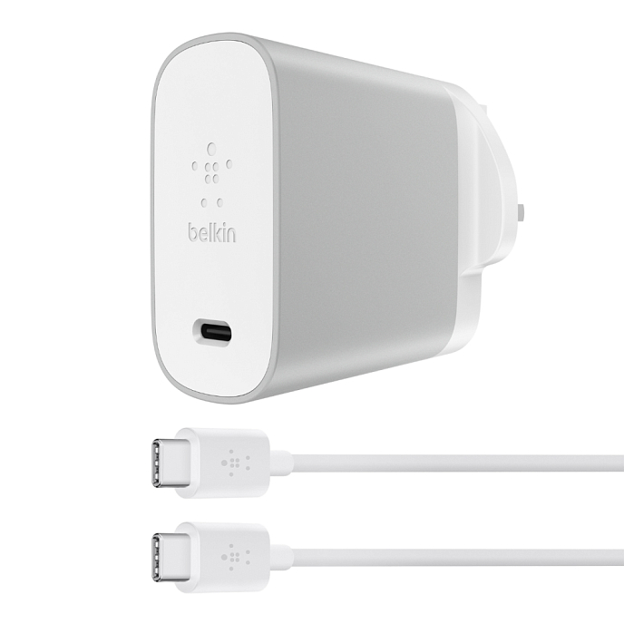 Сетевое зарядное устройство Belkin Type-C 45W Silver - рис.0